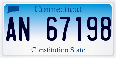 CT license plate AN67198
