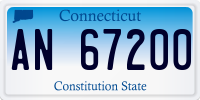 CT license plate AN67200