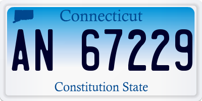 CT license plate AN67229