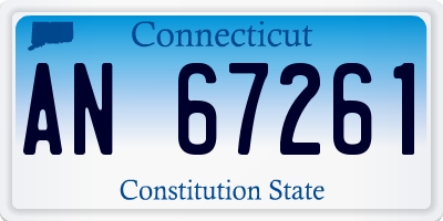 CT license plate AN67261