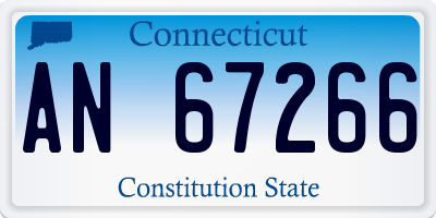 CT license plate AN67266