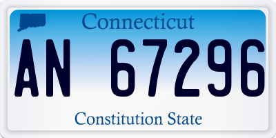 CT license plate AN67296
