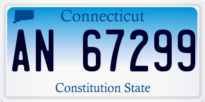 CT license plate AN67299