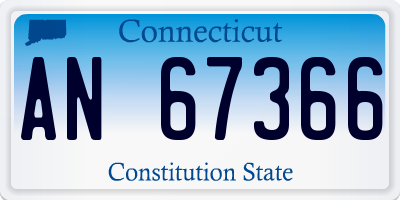 CT license plate AN67366