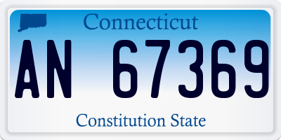 CT license plate AN67369