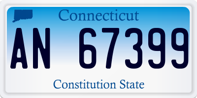 CT license plate AN67399