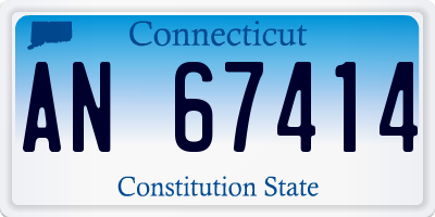 CT license plate AN67414