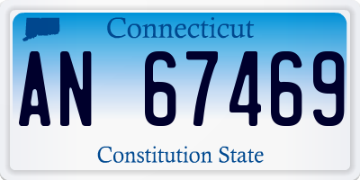 CT license plate AN67469