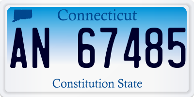 CT license plate AN67485