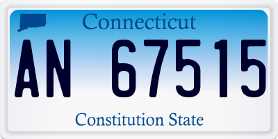 CT license plate AN67515