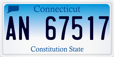 CT license plate AN67517