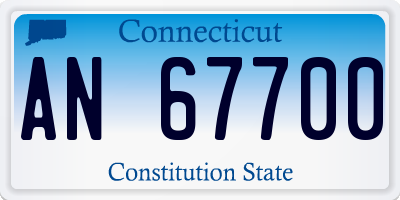 CT license plate AN67700