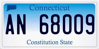 CT license plate AN68009