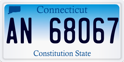 CT license plate AN68067
