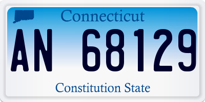 CT license plate AN68129