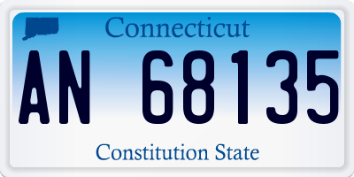 CT license plate AN68135