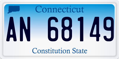 CT license plate AN68149