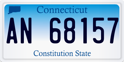 CT license plate AN68157