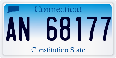 CT license plate AN68177
