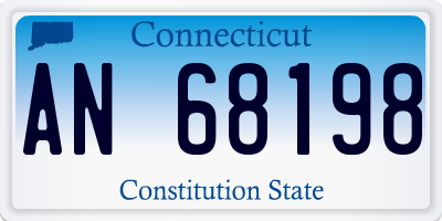 CT license plate AN68198