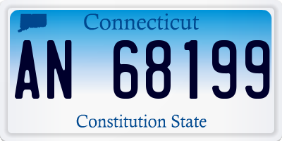 CT license plate AN68199
