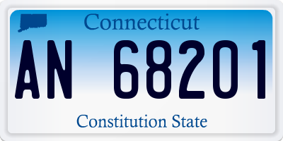 CT license plate AN68201