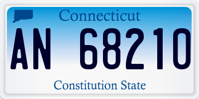CT license plate AN68210