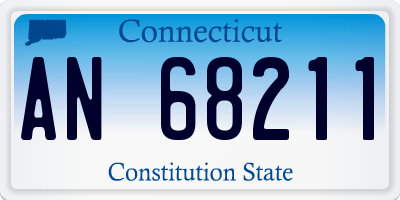 CT license plate AN68211