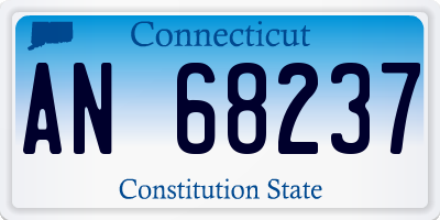 CT license plate AN68237