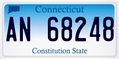 CT license plate AN68248