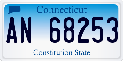 CT license plate AN68253