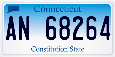 CT license plate AN68264