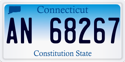 CT license plate AN68267