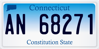 CT license plate AN68271