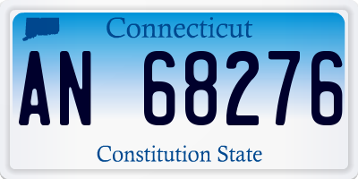 CT license plate AN68276
