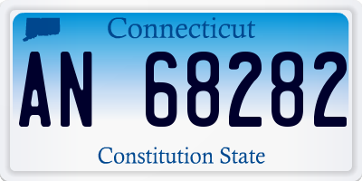CT license plate AN68282