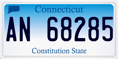 CT license plate AN68285