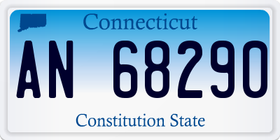 CT license plate AN68290