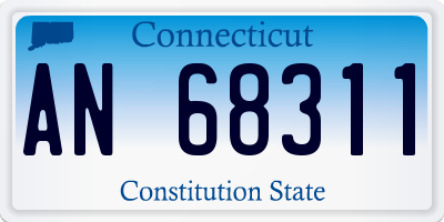CT license plate AN68311