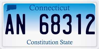 CT license plate AN68312