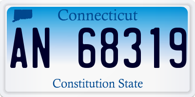 CT license plate AN68319