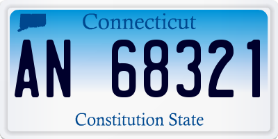 CT license plate AN68321