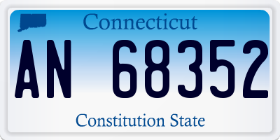 CT license plate AN68352