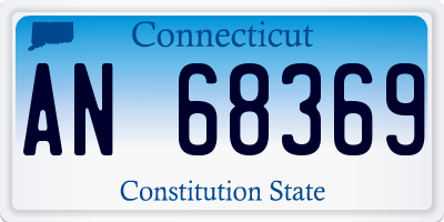 CT license plate AN68369