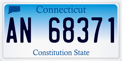 CT license plate AN68371