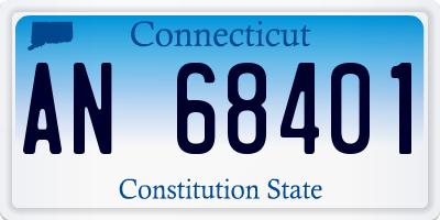 CT license plate AN68401