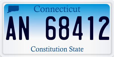 CT license plate AN68412