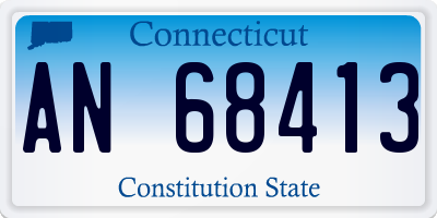 CT license plate AN68413
