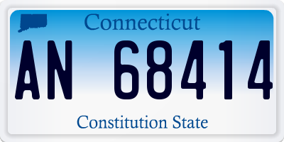 CT license plate AN68414