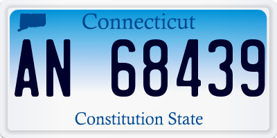 CT license plate AN68439